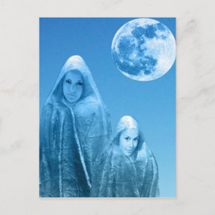 Full Moon Rising Postcard