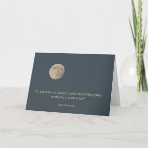 Full Moon Robert Browning Quote Card