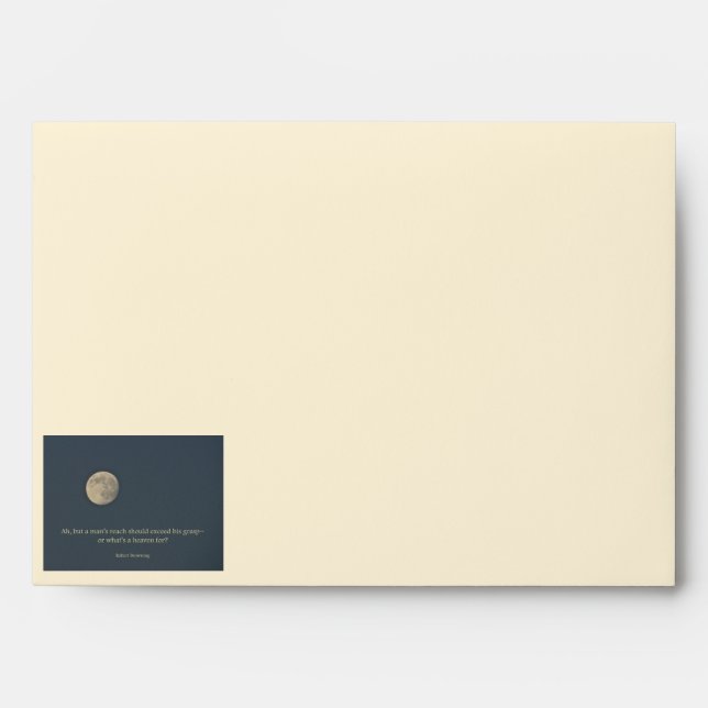 Full Moon Robert Browning Quote Envelopes (Front)