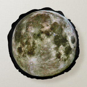 Full Moon Round Pillow. Pillow