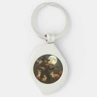 Full Moon Scarecrow Serenade Keychain