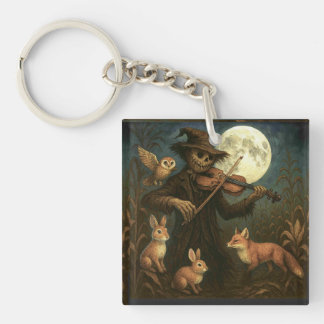 Full Moon Scarecrow Serenade Keychain