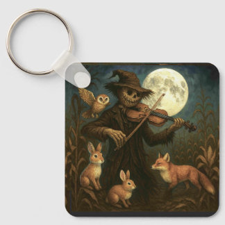 Full Moon Scarecrow Serenade Keychain