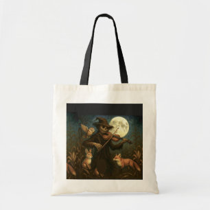 Full Moon Scarecrow Serenade Tote Bag