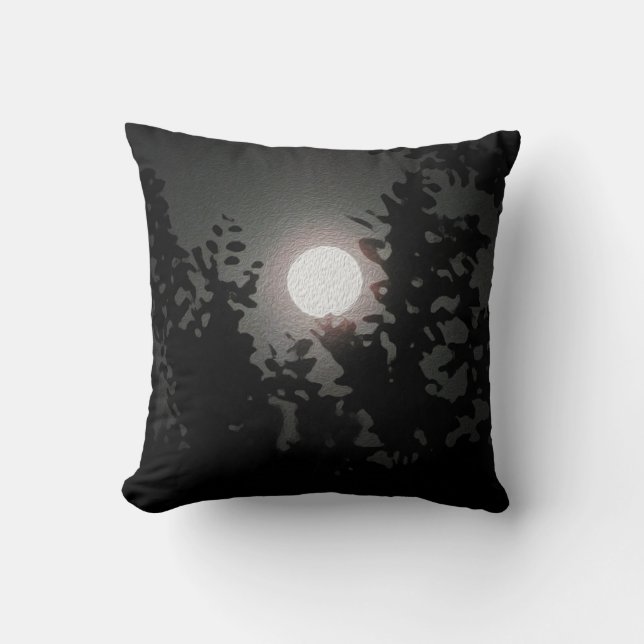 Full Moon Throw Pillows (Front)