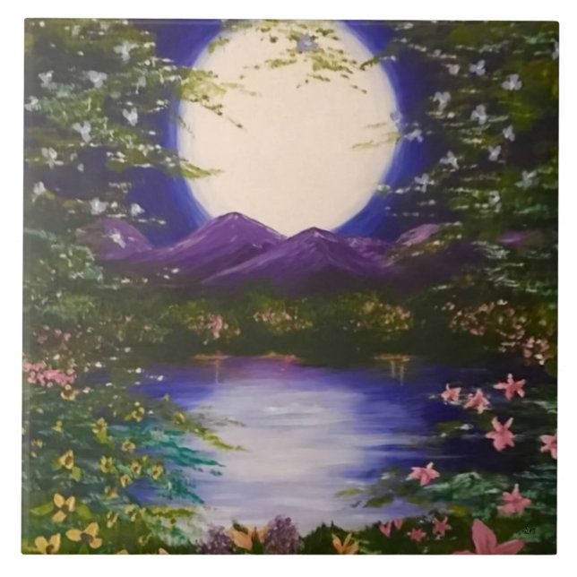 Full Moon Tile (Front)