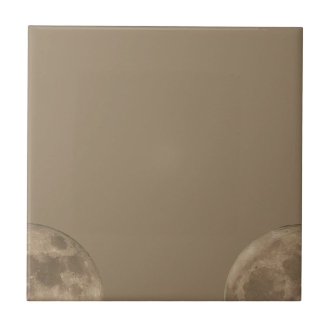 Full Moon Tiles Cool Moon Ceramic Tiles Moon Decor (Front)