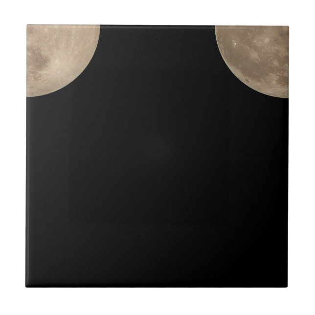 Full Moon Tiles Cool Moon Ceramic Tiles Moon Decor (Front)