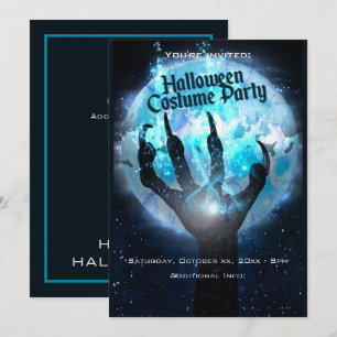 Full Moon Transformation Halloween Party Invitation