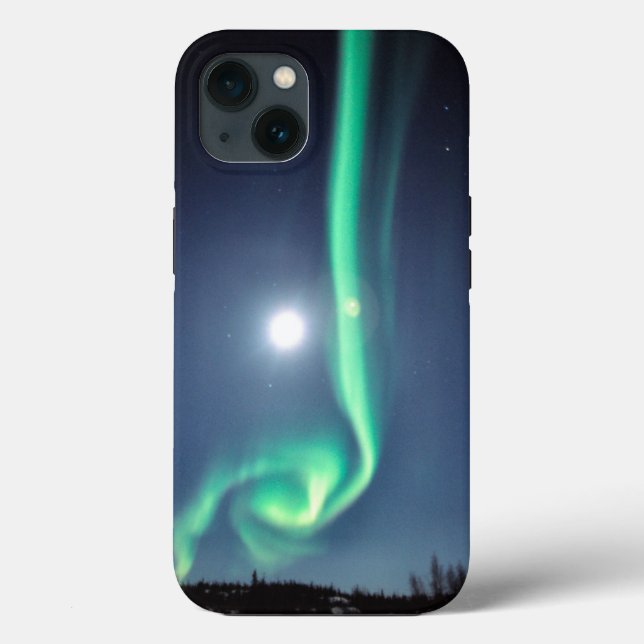 Full Moon With Aurora | Yellowknife Canada Case-Mate iPhone Case (Back)