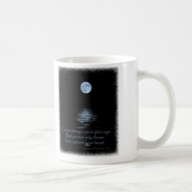 Full Moon with Native American saying Coffee Mug (Right)