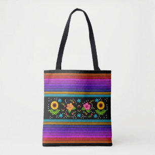 Full of Colour Mexican Design Tote Bag
