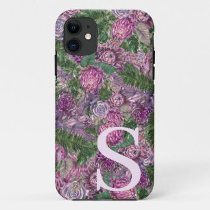 Full of Flower Personalized with Monogram iPhone 11 Case