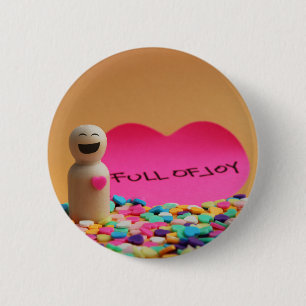 Full of joy 2 inch round button