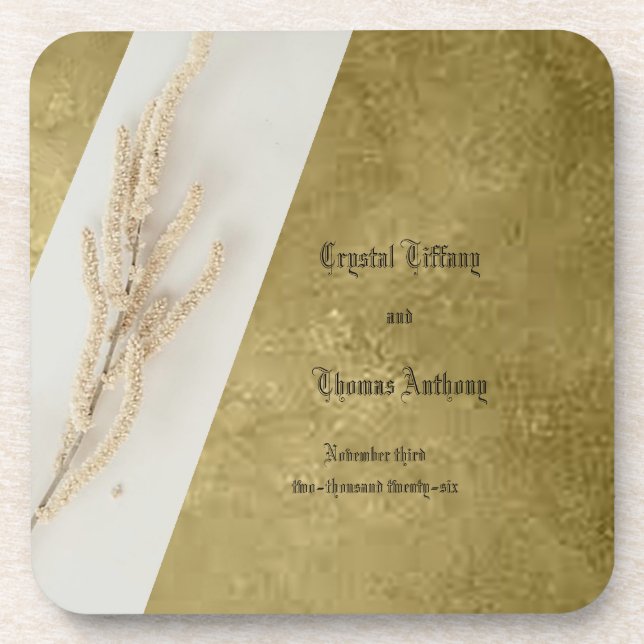 Full of Life Wedding Coaster Favours (Front)