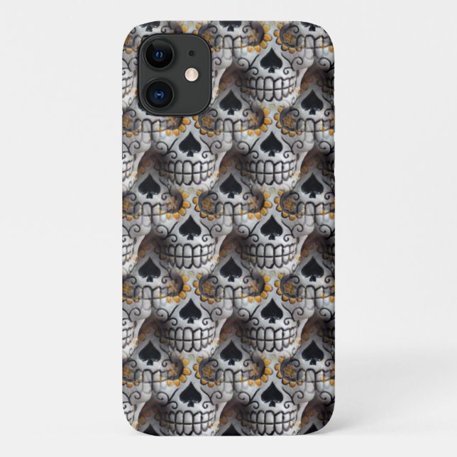 Full of Little Skulls Case-Mate iPhone Case (Back)