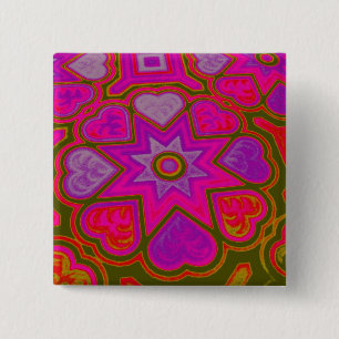 'Full of Love' Square Button