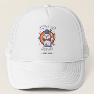 Full of Pride LGBTQ Cat Pride Trucker Hat
