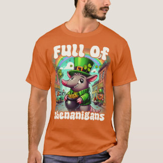 Full Of Shenanigans Aardvark St Patricks Day T-Shirt