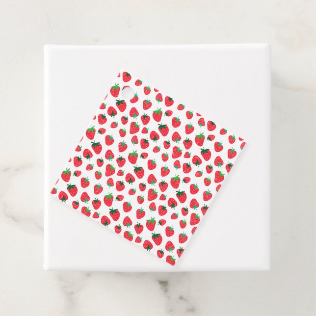 Full of Strawberries Favour Tags (In Situ)