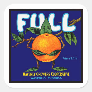 Full - Orange Crate Label