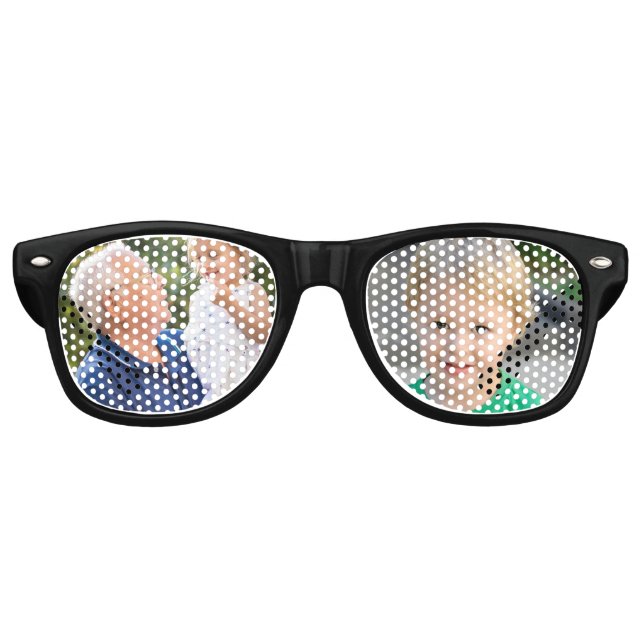 Full Photo Custom Create Your Own Retro Sunglasses (Front)