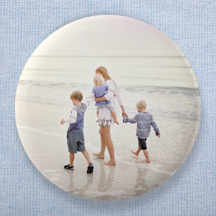 Full Photo Custom Image Upload 2 Inch Round Button