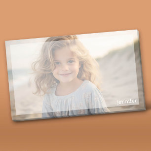Full Photo Design with Custom Name Post-it Notes