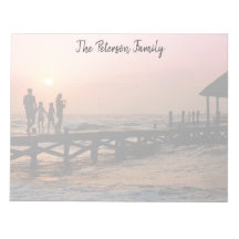 Full Photo Faded Personalized Family Notepad