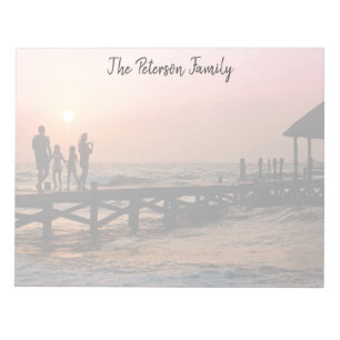 Full Photo Faded Personalized Family Notepad