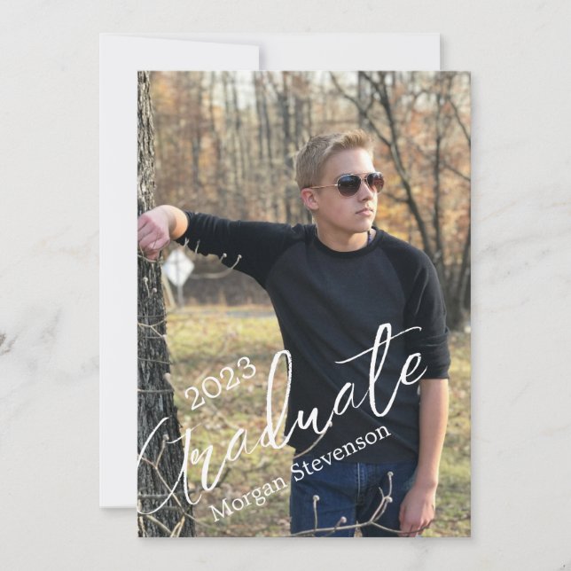 Full Photo Graduation Announcement (Front)