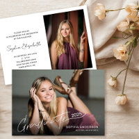 Full Photo Modern Elegant Graduation Party