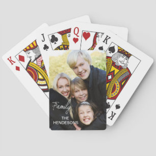 Full  Photo,Modern Family Script Photo Playing Cards