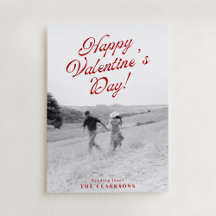 Full Photo Modern Valentine’s Day Card