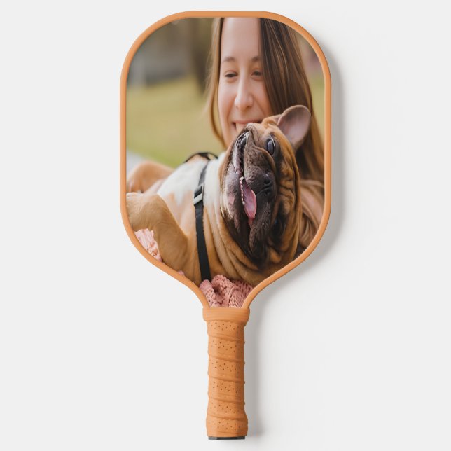 Full photo Personalized Monogram Modern Minimal Pickleball Paddle (Front)