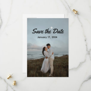 Full Photo Save the Date Post card