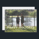 Full Photo Snowfall Custom Card<br><div class="desc">All text is completely customizable for you to make a personalized card just the way you want it.</div>