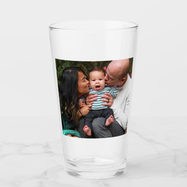 Full Photo Upload Personalized Glass (Front)