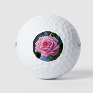 Full pink rose golf balls