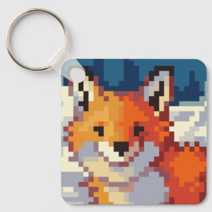 Full pixel art key hanger keychain
