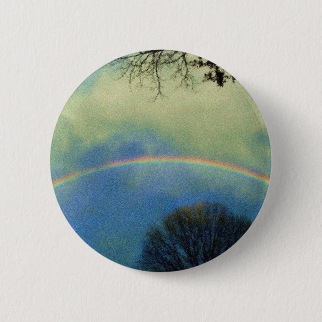 Full rainbow in Seurat style 2 Inch Round Button (Front)