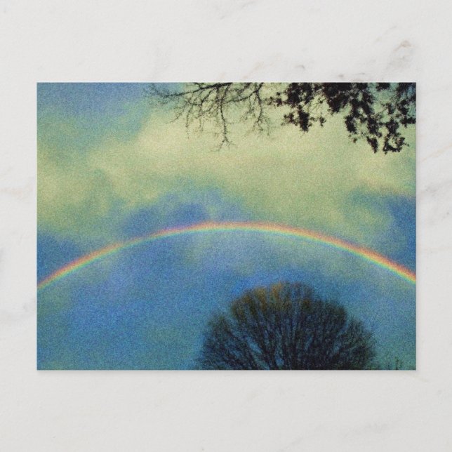 Full rainbow in Seurat style Postcard (Front)