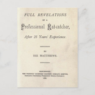 Full Revelations of a Professional Rat-catcher Postcard
