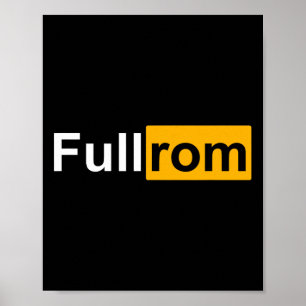 Full Rom Fitness Bodybuilding Gym Full Rom  Poster