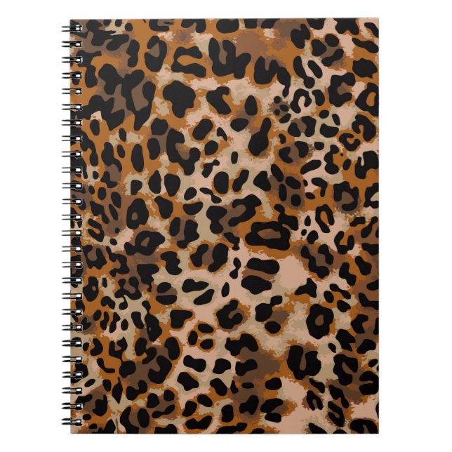 Full seamless jaguar cheetah animal skin pattern. notebook (Front)
