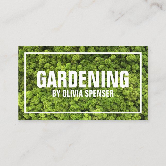 Full-service Gardener For Estate Grounds Business Card (Front)