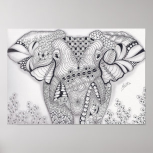 Full Size Elephant Poster