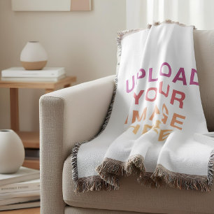 Full Size Image Blank Throw Blanket