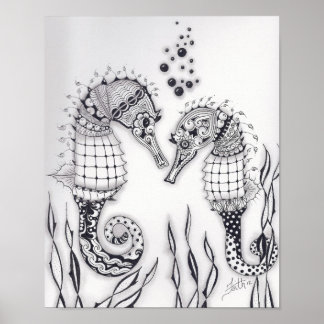 Full Size Seahorses Poster