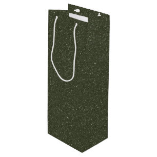 Full Sparkle Moss Wine Gift Bag – Customizable